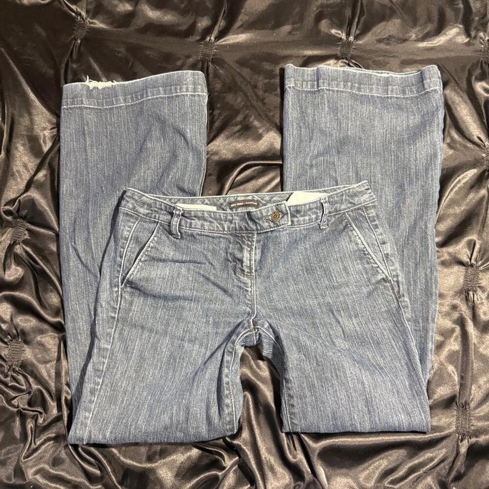 New york & company low rise flare jeans